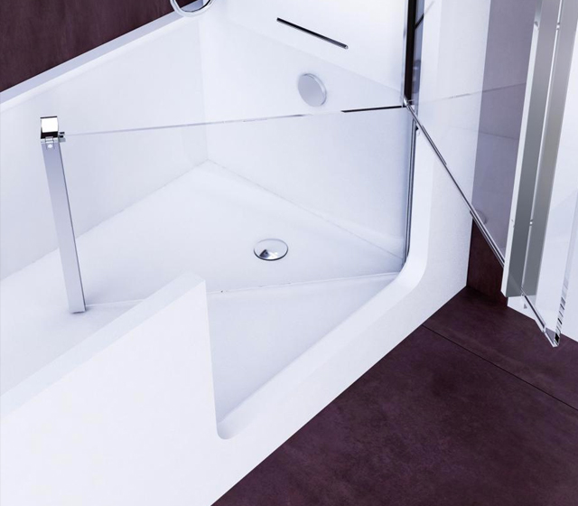 Vasca doccia con sportello ELLE DOOR 160x70 cm