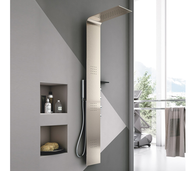 Colonna doccia idromassaggio Lama Metallo