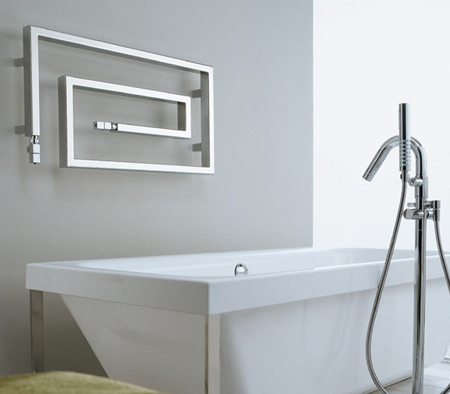 Termoarredo in acciaio Snake 85 cromato