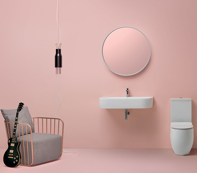 Wc a terra Monoblocco Flo