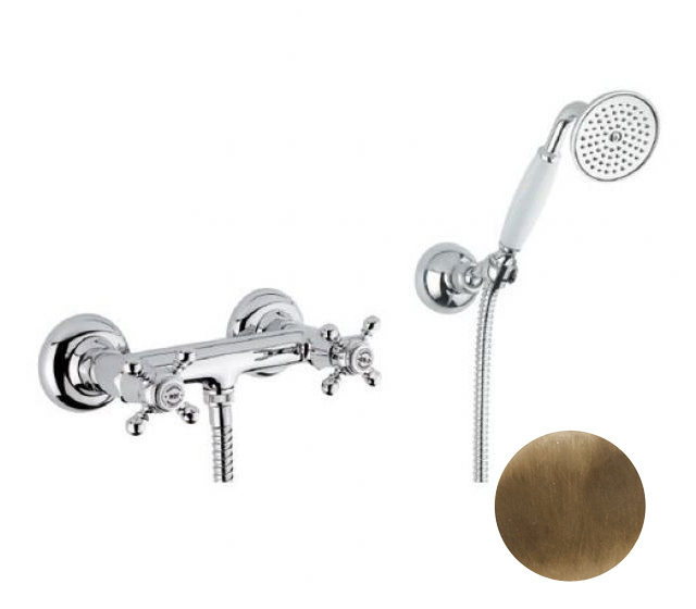 Gruppo doccia esterno Princeston - Bronzo