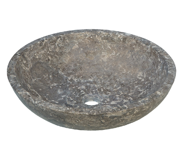 Lavabo in marmo Tondo Antracite