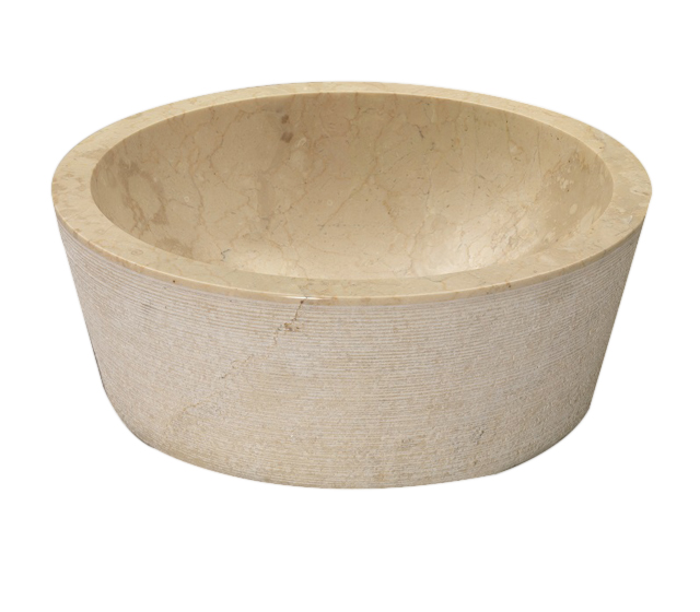 Lavabo in marmo Cilindro Beige