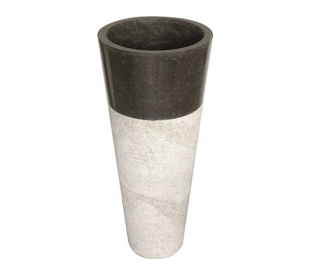 Lavabo a terra Conico Nero