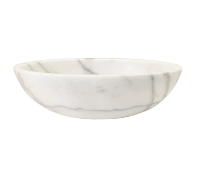 Lavabo in marmo Ellissi Bianco