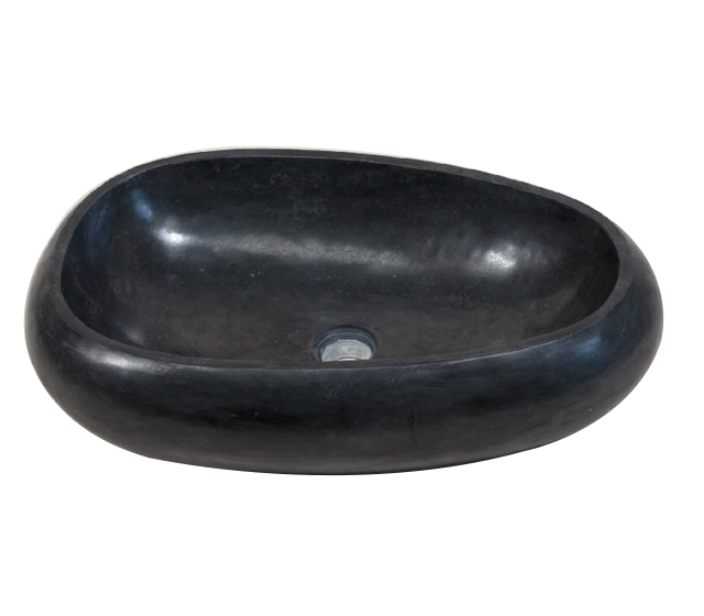 Lavabo in marmo Goccia Nero