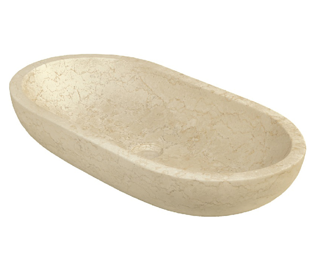 Lavabo in marmo Ovale Beige