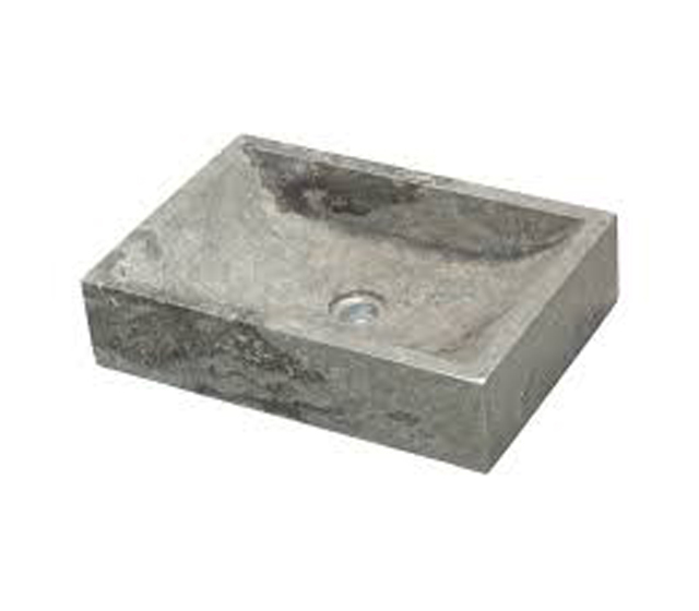 Lavabo in marmo Quadrato Grigio