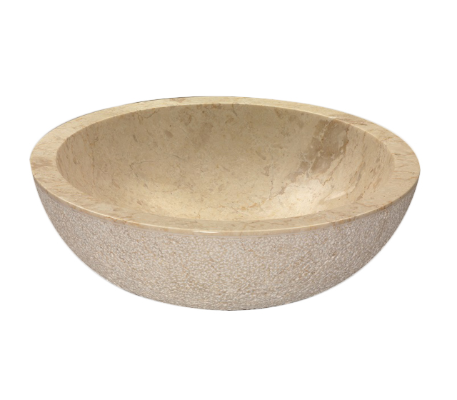 Lavabo in marmo Rotondo Beige