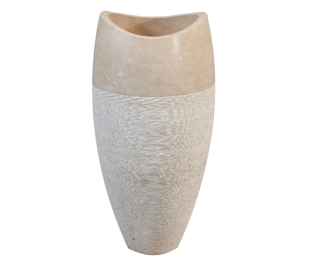 Lavabo da terra sferico color crema