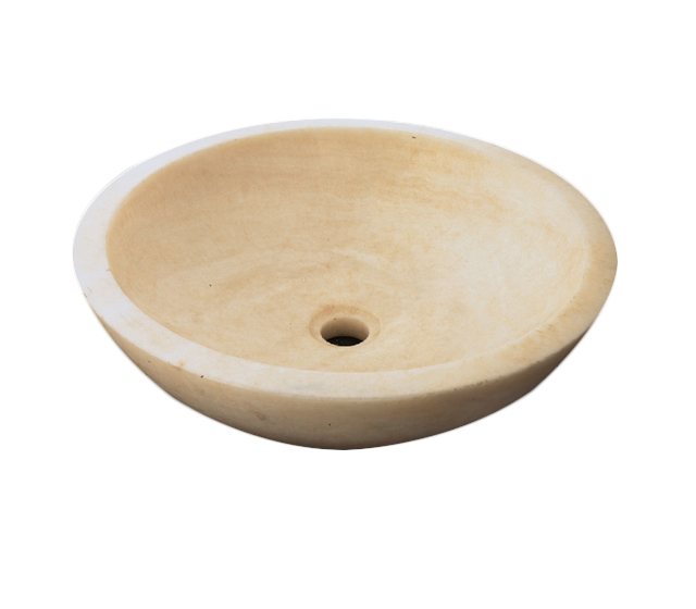 Lavabo in pietra Tondo Onice