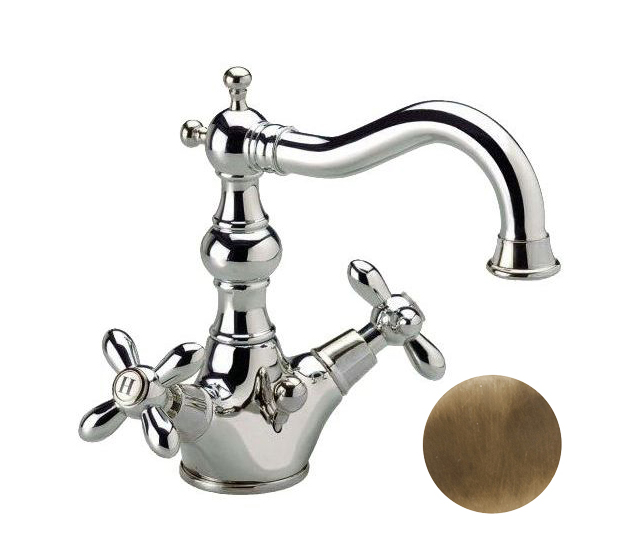 Rubinetto lavabo monoforo Princeston Plus - Bronzo