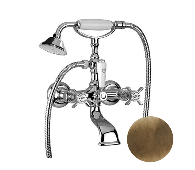 Rubinetto vasca con doccia Princeston Plus - Bronzo