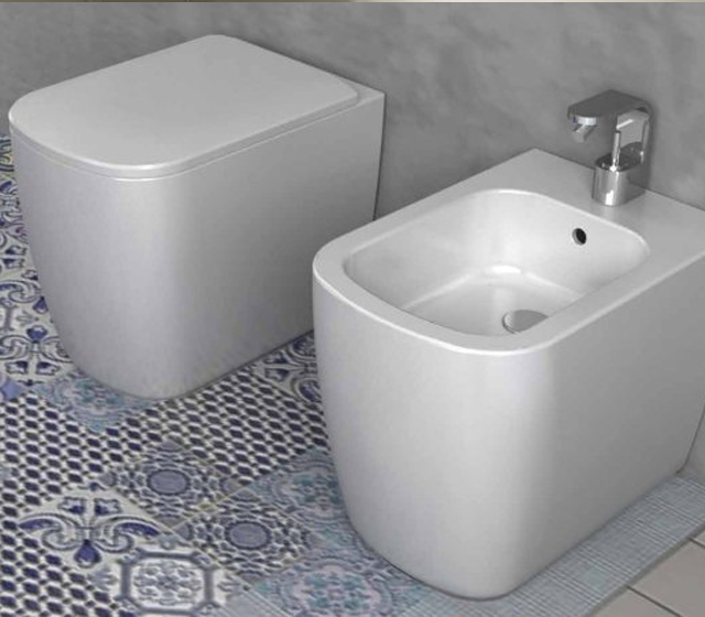 Wc a terra Semplice - Bianco