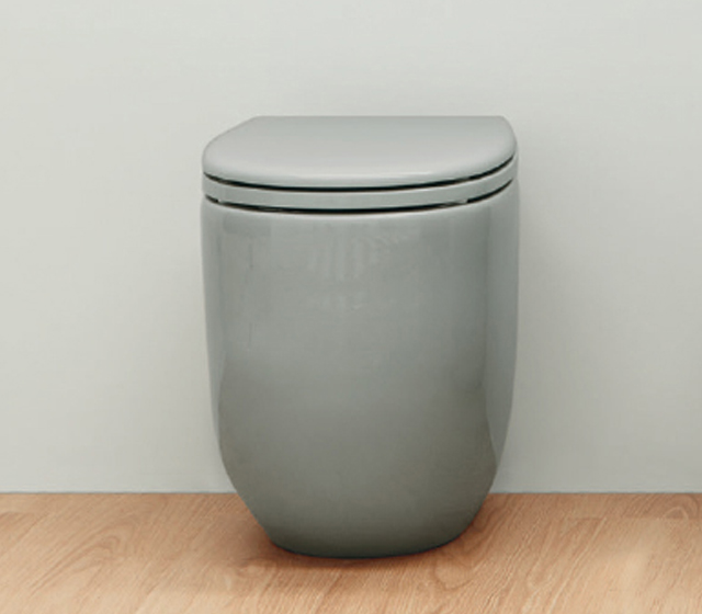 Wc a terra in ceramica colorata Nic Design - Milk