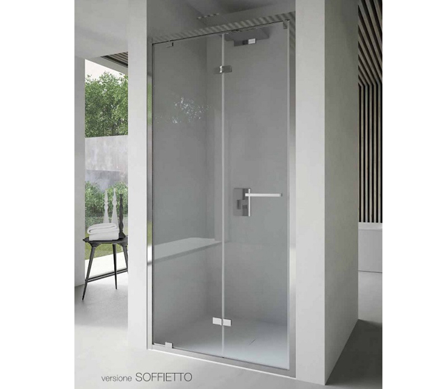 Porta doccia soffietto Free 80 cm