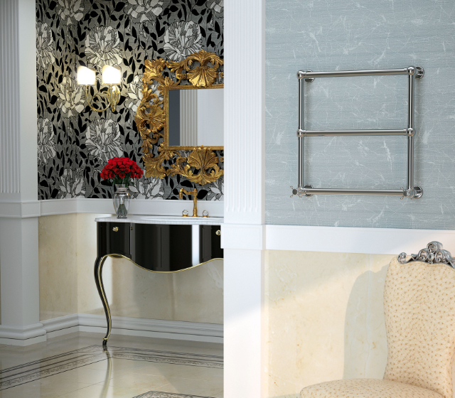 Scaldasalviette Olga 60x61x53cm cromato