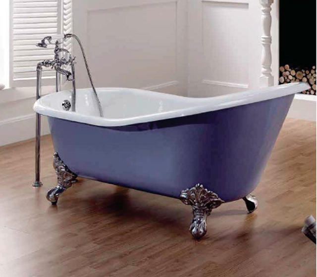 Vasca in ghisa con piedini Lavande