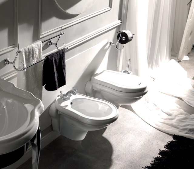 Coppia sanitari sospesi Retrò