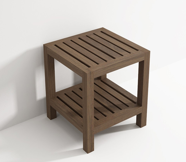 Sgabello teak