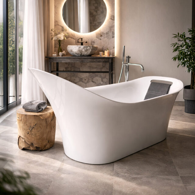 Vasca da bagno freestanding Carezza 160x70 cm