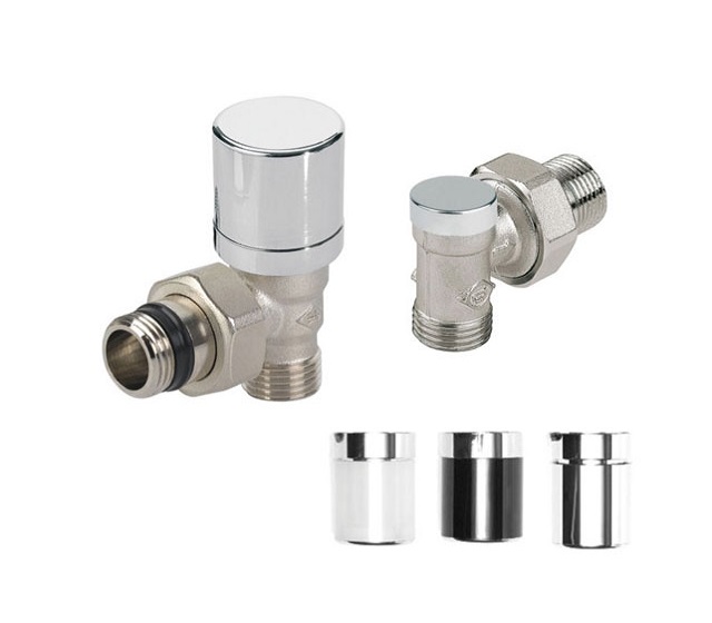 Set valvole design a squadra basic completo