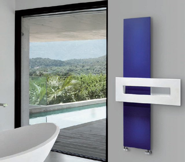termoarredo design per soggiorno Clark brem blu