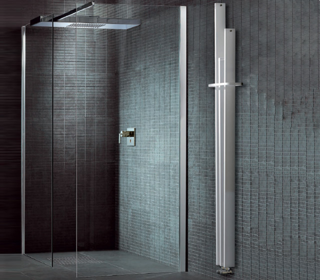 radiatore d'arredo soggiorno lame slim brem bianco