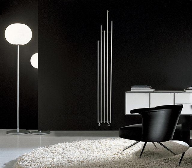 radiatore d'arredo soggiorno lame brem nero