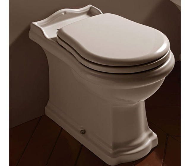 Wc a terra Retrò filo parete