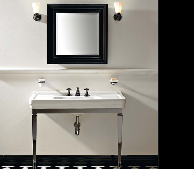 Lavabo con struttura metallica linea Neoclassica 58cm
