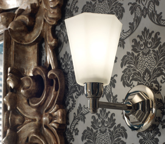 Applique Déco con vetro opale bianco