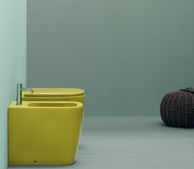 Bidet a terra colorato Nic Design - Semplice