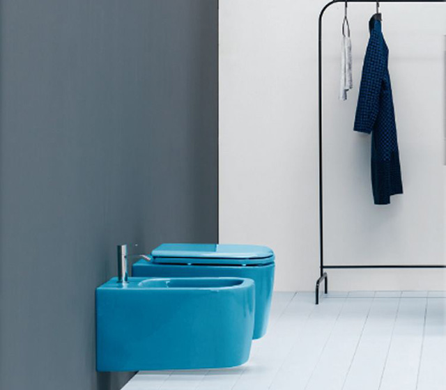 Wc sospeso colorato Nic Design-Semplice