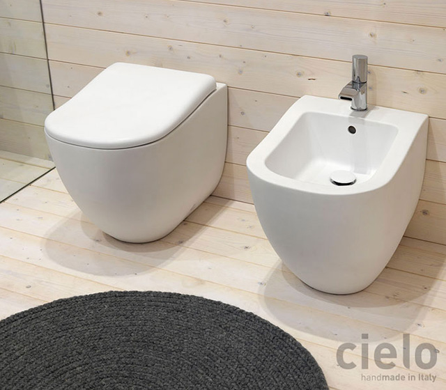 Wc a terra Fluid-Cielo-Bianco Talco