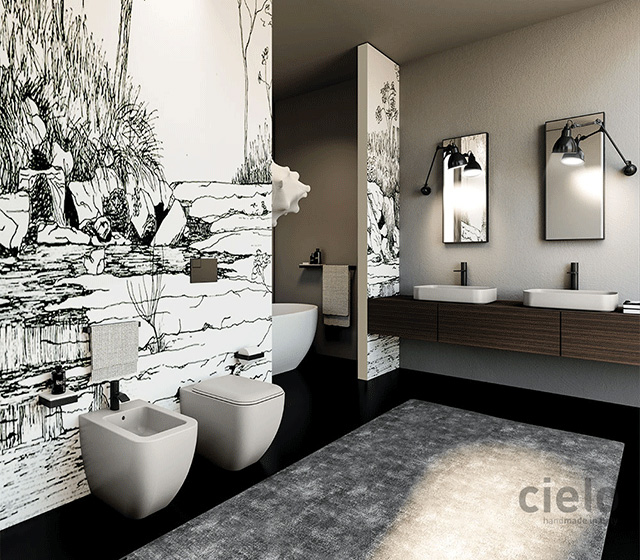 Wc a terra colorato Shui Comfort-Terre di Cielo