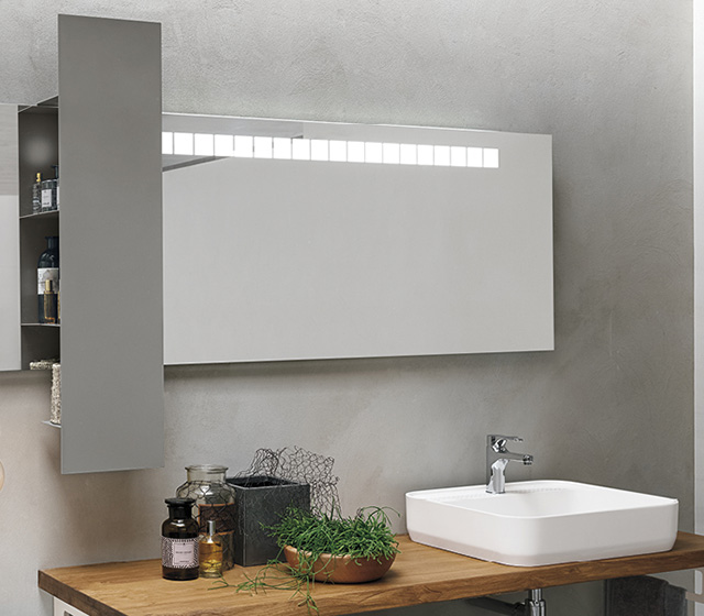 Top lavabo massello in quercia antica 100. L100H4P36cm