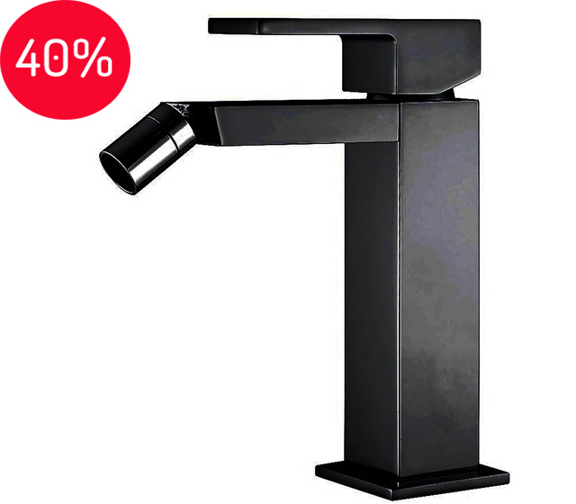 Miscelatore bidet Tetris nero opaco