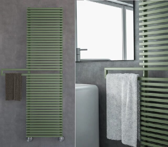 Termoarredo elettrico in acciaio Lounge Bar 146,3x70cm