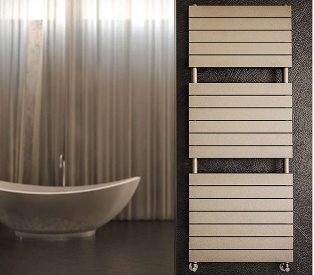 Termoarredo elettrico in acciaio Mirò Dritto Singolo 121,5x50cm