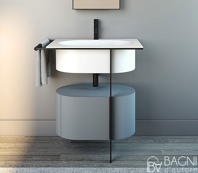 Lavabo Kyros Ceramica Cielo