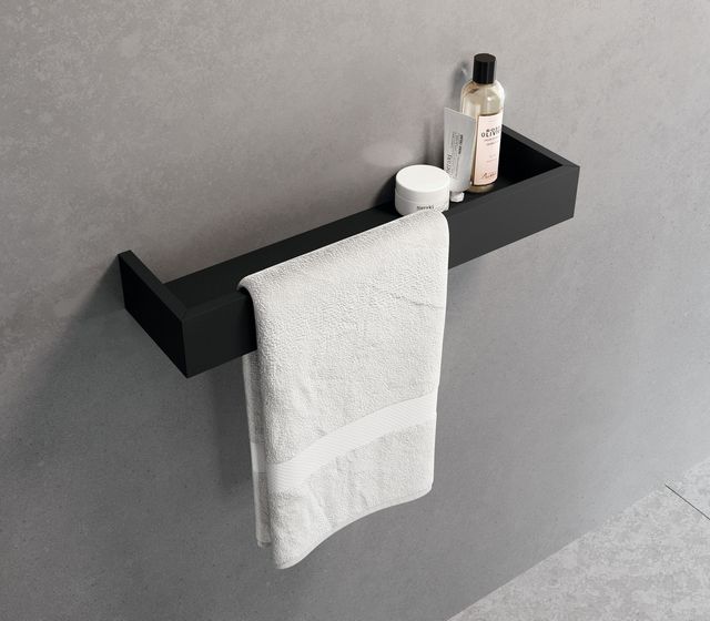 Porta salvietta con mensola contenitore Frame