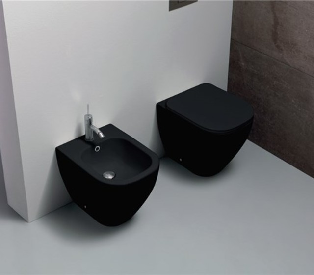 Wc a terra filo muro Forever 50 - Bianco