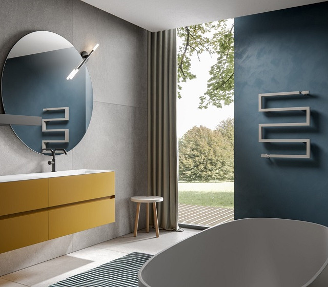 Termoarredo design in acciaio Snake 50