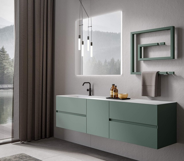 Termoarredo design in acciaio Snake 66