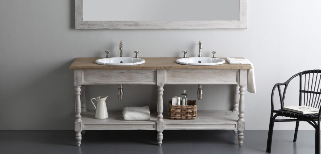 Arredo bagno naturale e shabby