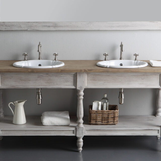 Arredo bagno naturale e shabby
