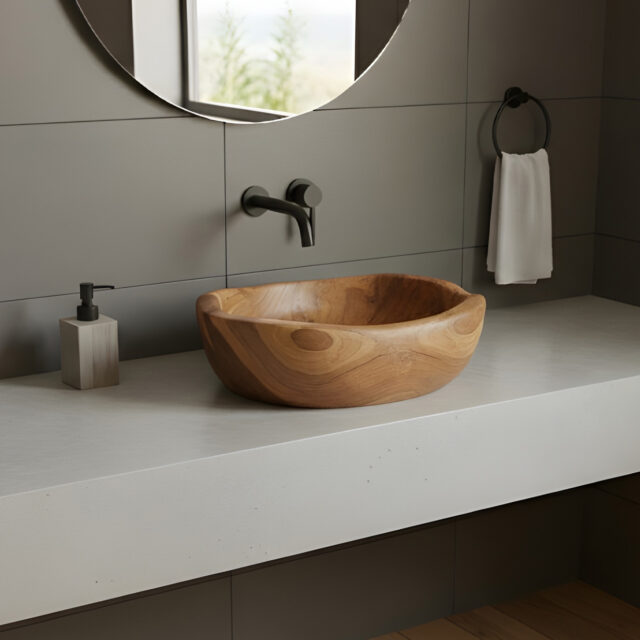 Lavabo in legno